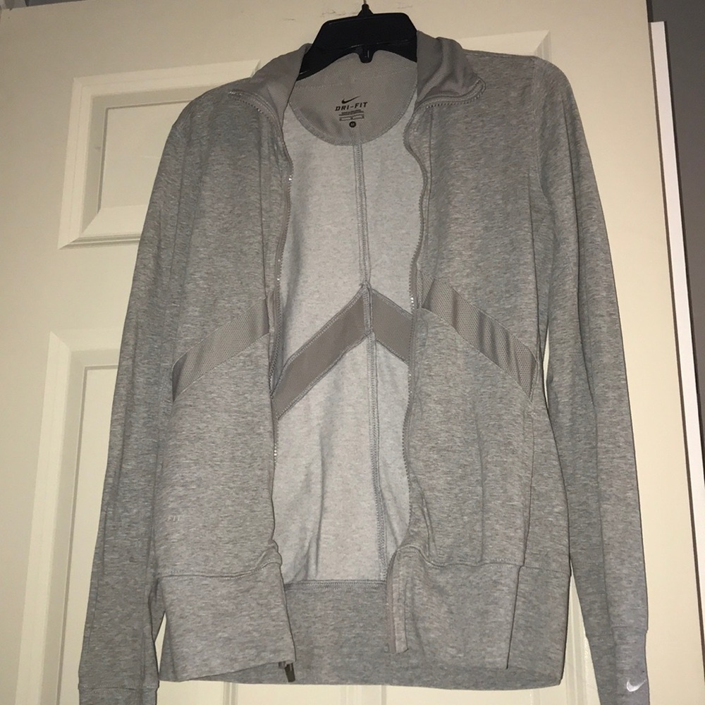 nike zip-up athletic jacket